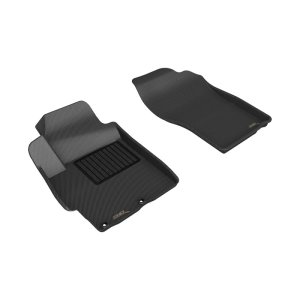 Mitsubishi Evolution Floor Mats - Front - 3D MAXpider - Kagu - Black - `08-`15 Mitsubishi Evolution Floor Mats - Front - 3D MAXpider - Kagu - Black - `08-`15